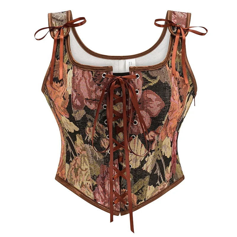 Corset Waist Cinch - Corset gothique Vintage pour femmes, fermeture