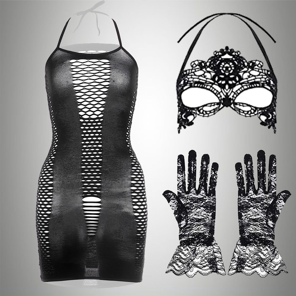 Bodystocking Fishnet - Ensemble de body en résille pour