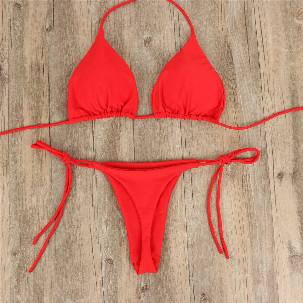 Thong Bikini Women - Femmes string Bikini ensemble côté cravate