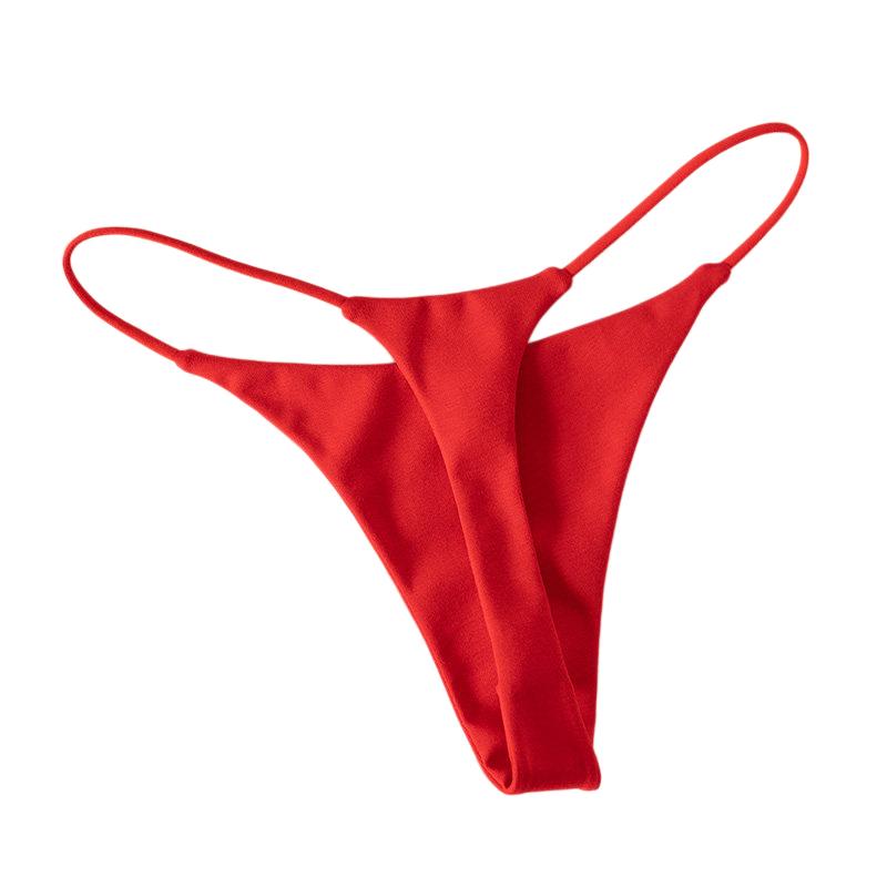Thong Bikini Women - Culotte string en coton taille basse