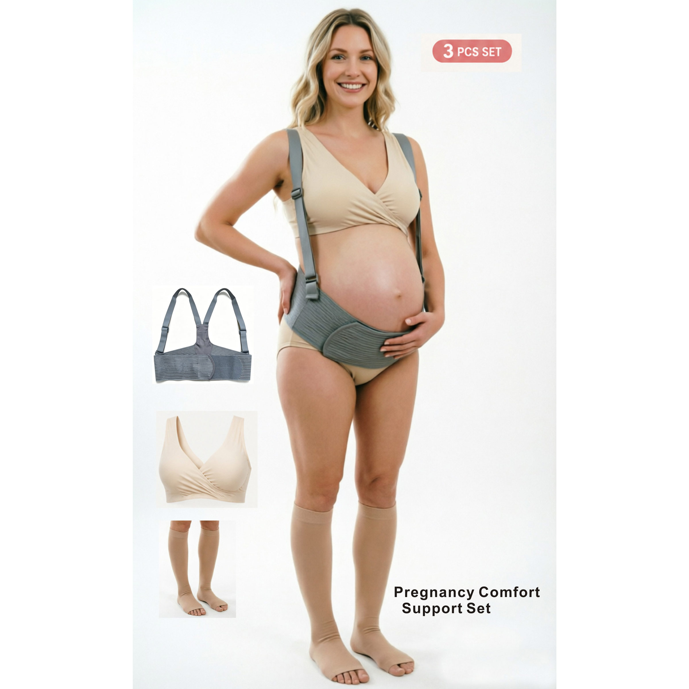 Nursing Bra Sleep - Ensemble essentiel de maternité 3-en-1 :