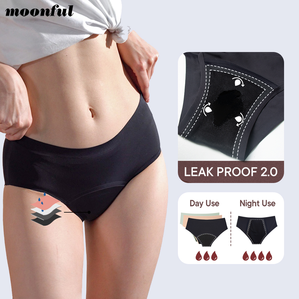 Period Panty Absorbent - Culotte menstruelle sans couture pour femme,