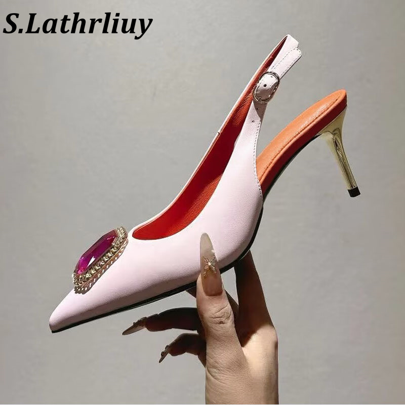 Slip Dress Satin - Sandales à talons hauts pour femmes,