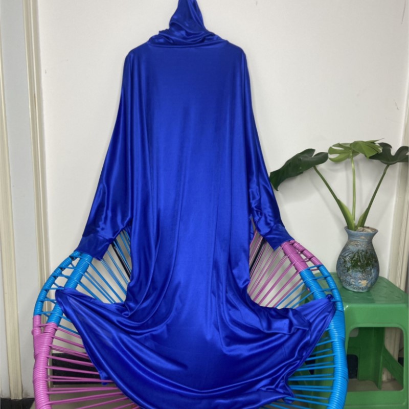 Robe Silk Women - Robe longue à capuche en soie