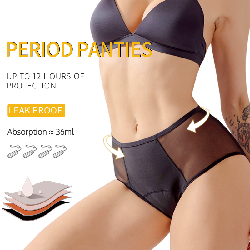 Period Panty Absorbent - Culottes absorbantes anti-fuites à 4 couches