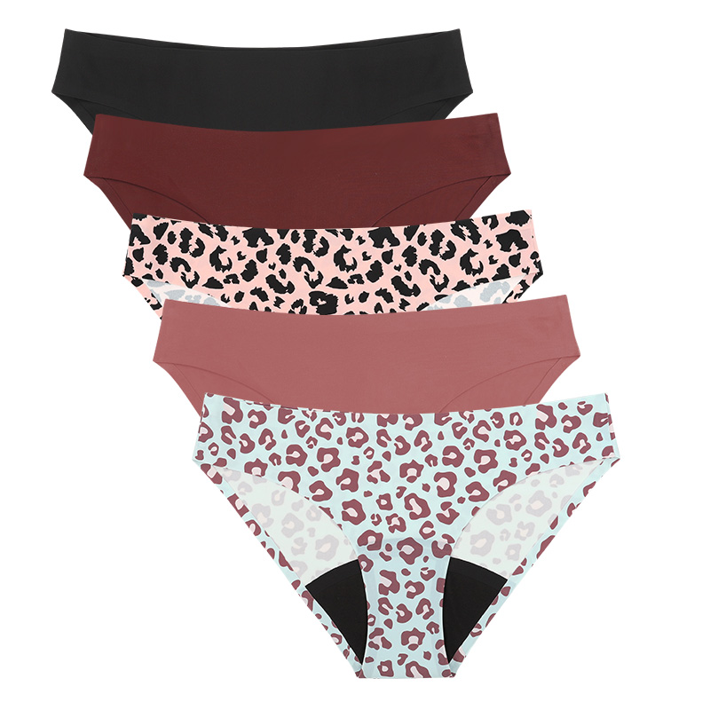 Period Panty Absorbent - Nouveau Style léopard femmes respirant période