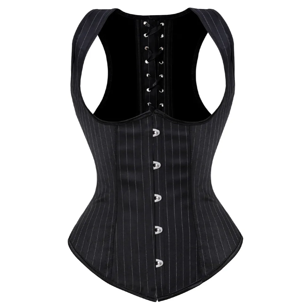 Corset Waist Cinch - Corset gothique Jacquard sous le buste