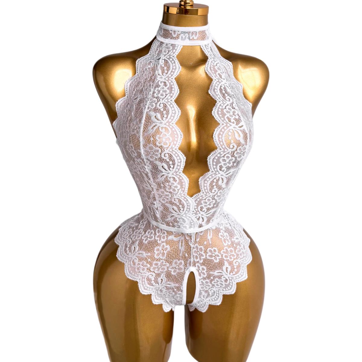 Lingerie blanche pour femme, s - Lace Teddy Lingerie avis et prix