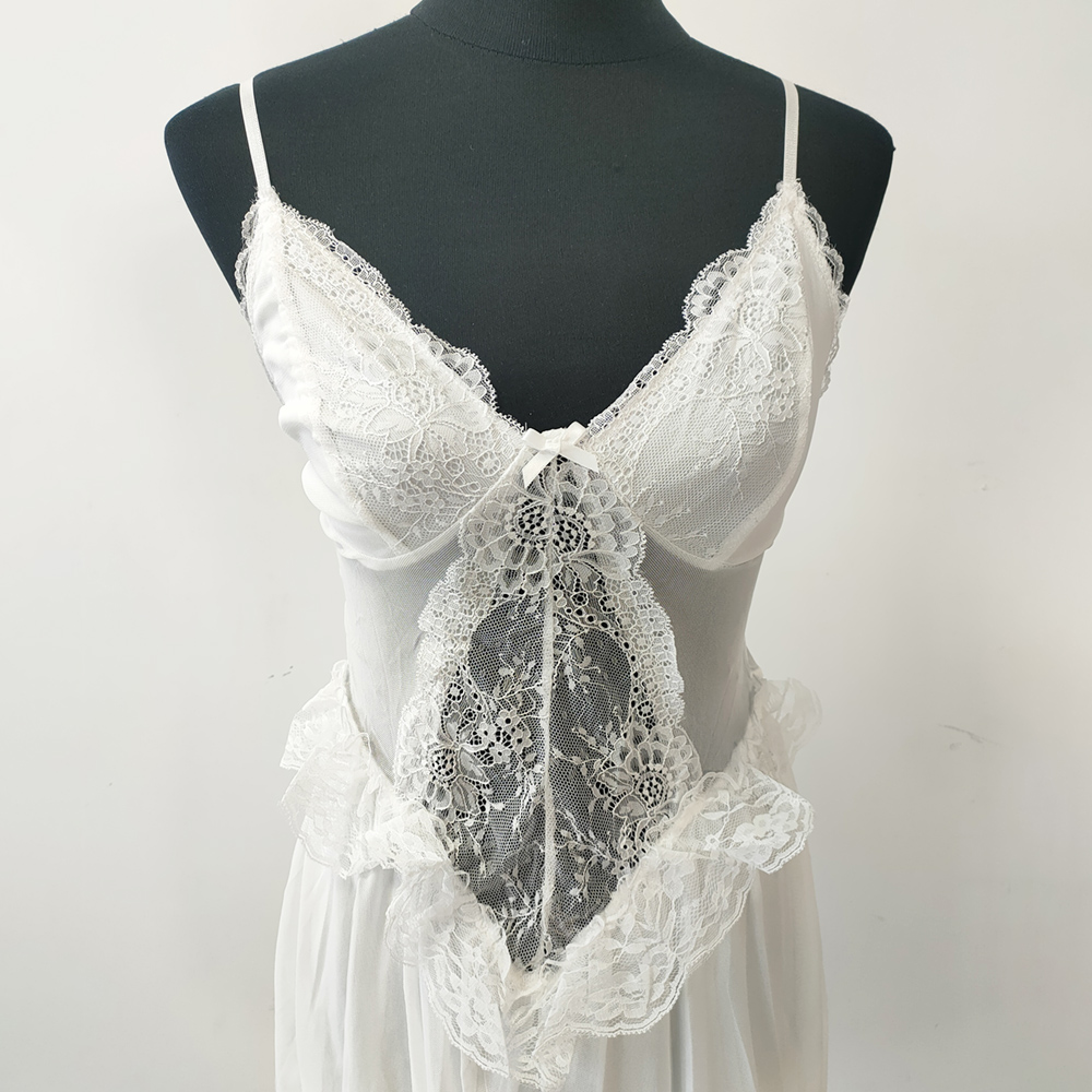 Chemise de nuit courte en dent - Babydoll Chemise Night avis et prix