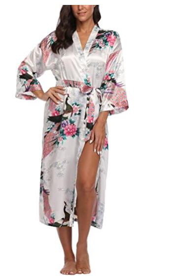 Robe de nuit longue bleu Royal - Robe Silk Women avis et prix