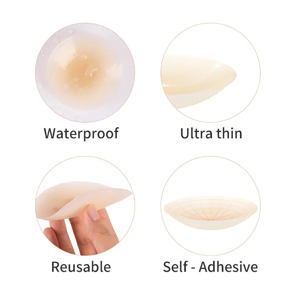 Cache-mamelon adhésif en Silic - Silicone Bra Adhesive avis et prix