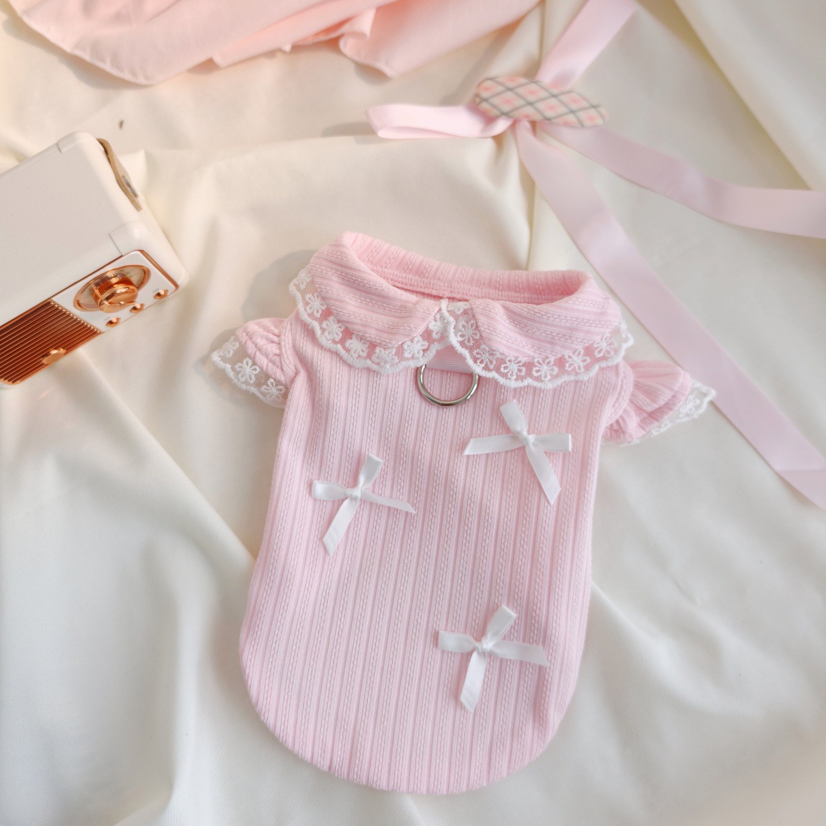 Gilet en dentelle à nœud pour  - Lace Teddy Lingerie avis et prix