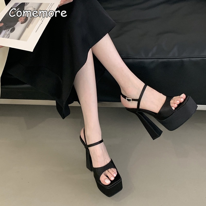 Sandales en Satin à talons hau - Slip Dress Satin avis et prix