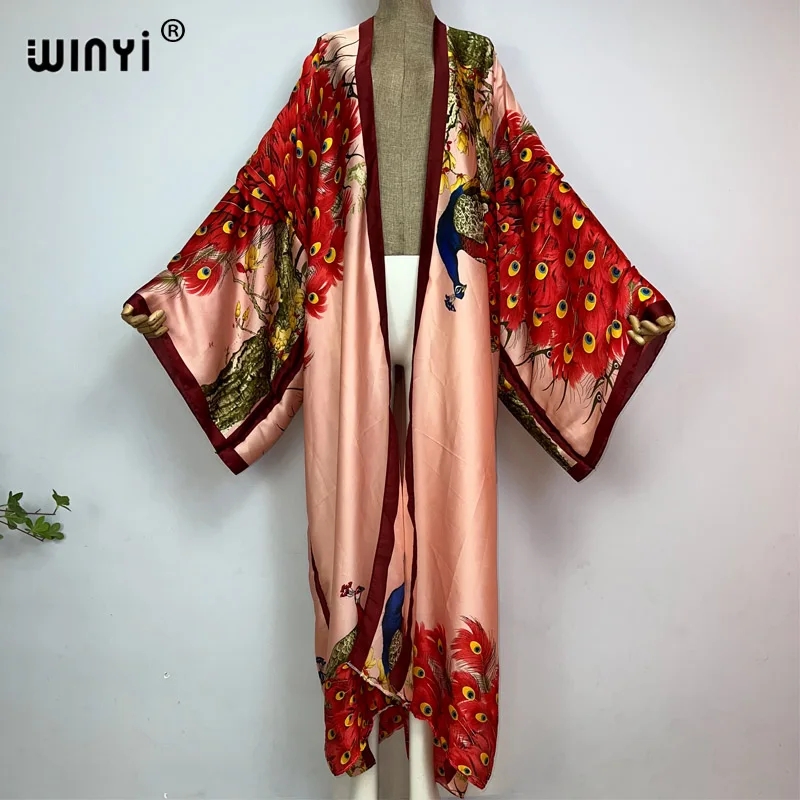 WINYI 2022 Robe Kimono Kaftan  - Robe Silk Women avis et prix