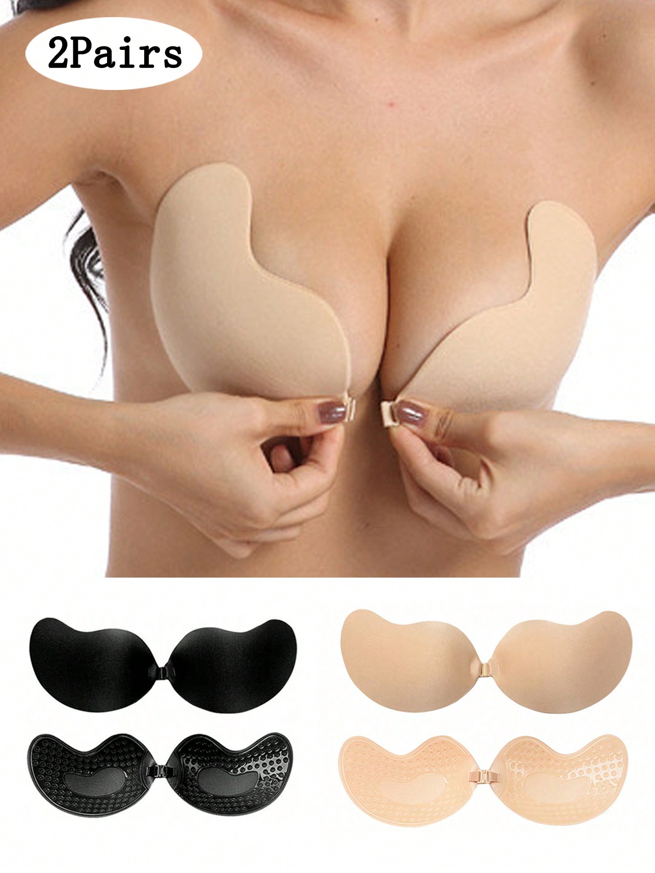 Lot de 2 soutiens-gorge invisi - Push Up Bra Padded avis et prix